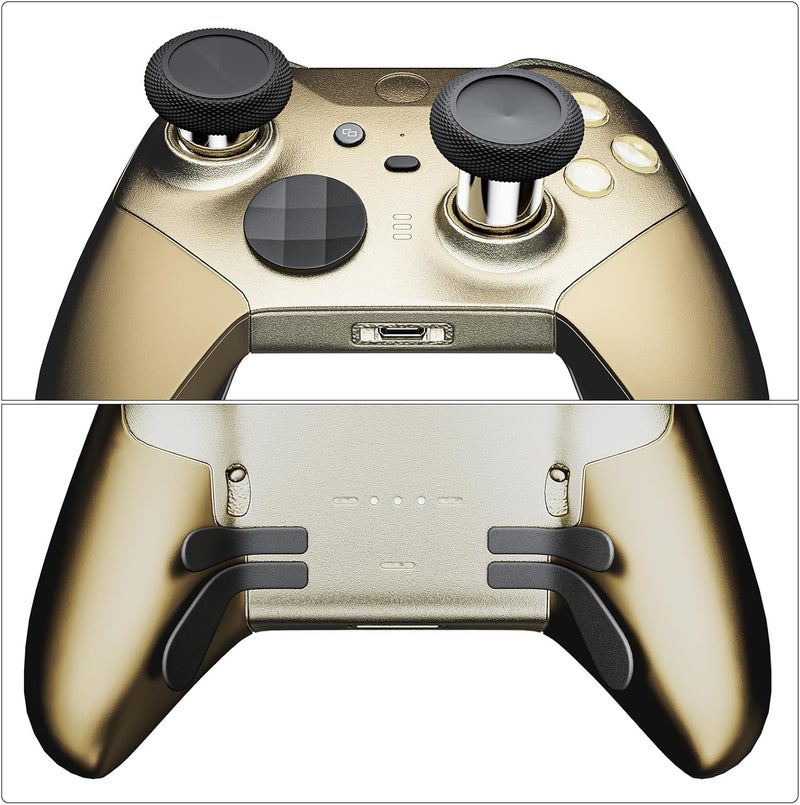 ZAPOLEX 14-in-1 Controller Accessories Kit Compatible with Xbox Elite Series 2, 6 Premium Metal Thumbsticks, Swap Joysticks, 4 Interchangeable Paddles, 2 D-Pads, 1 Tool & 1 Storage Bag (Matte Black) - Image 3